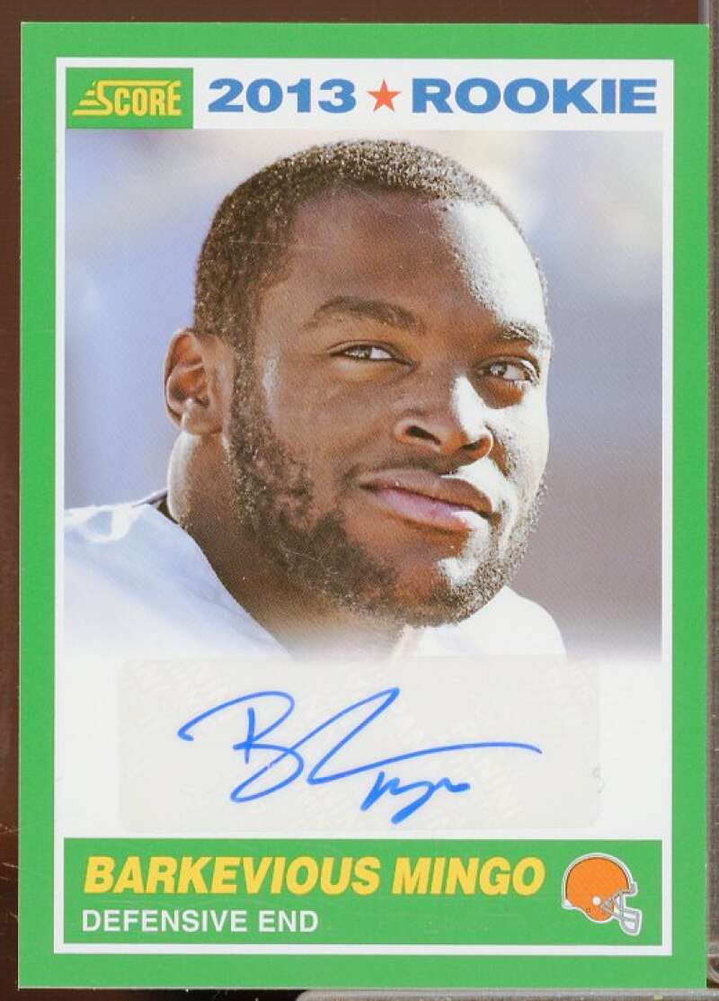 Barkevious Mingo Rookie Card 2013 Score Rookie Signatures #339  Image 1