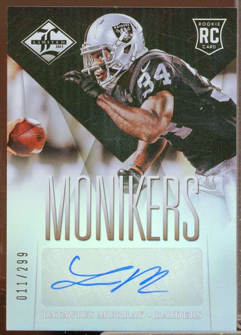 Latavius Murray/299 Rookie Card 2013 Limited Monikers Autographs Silver #193  Image 1