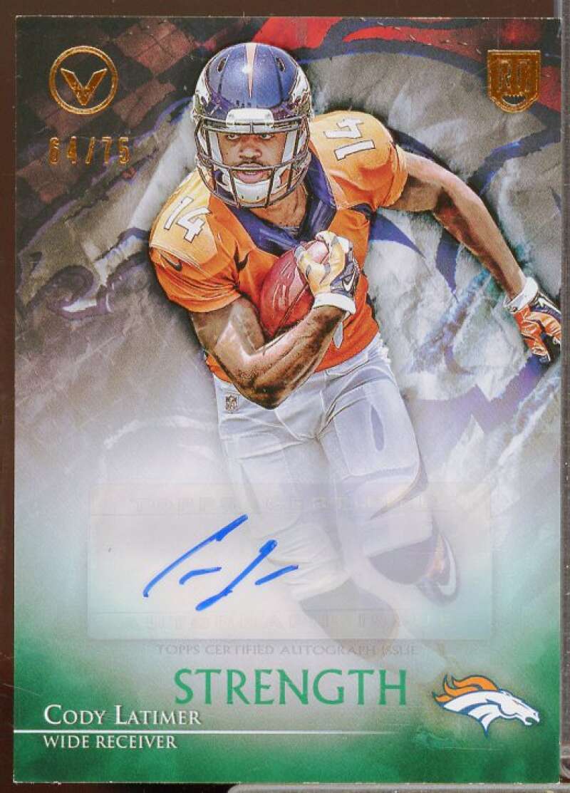 Cody Latimer Rookie Card 2014 Topps Valor Autographs Strength #VACL  Image 1