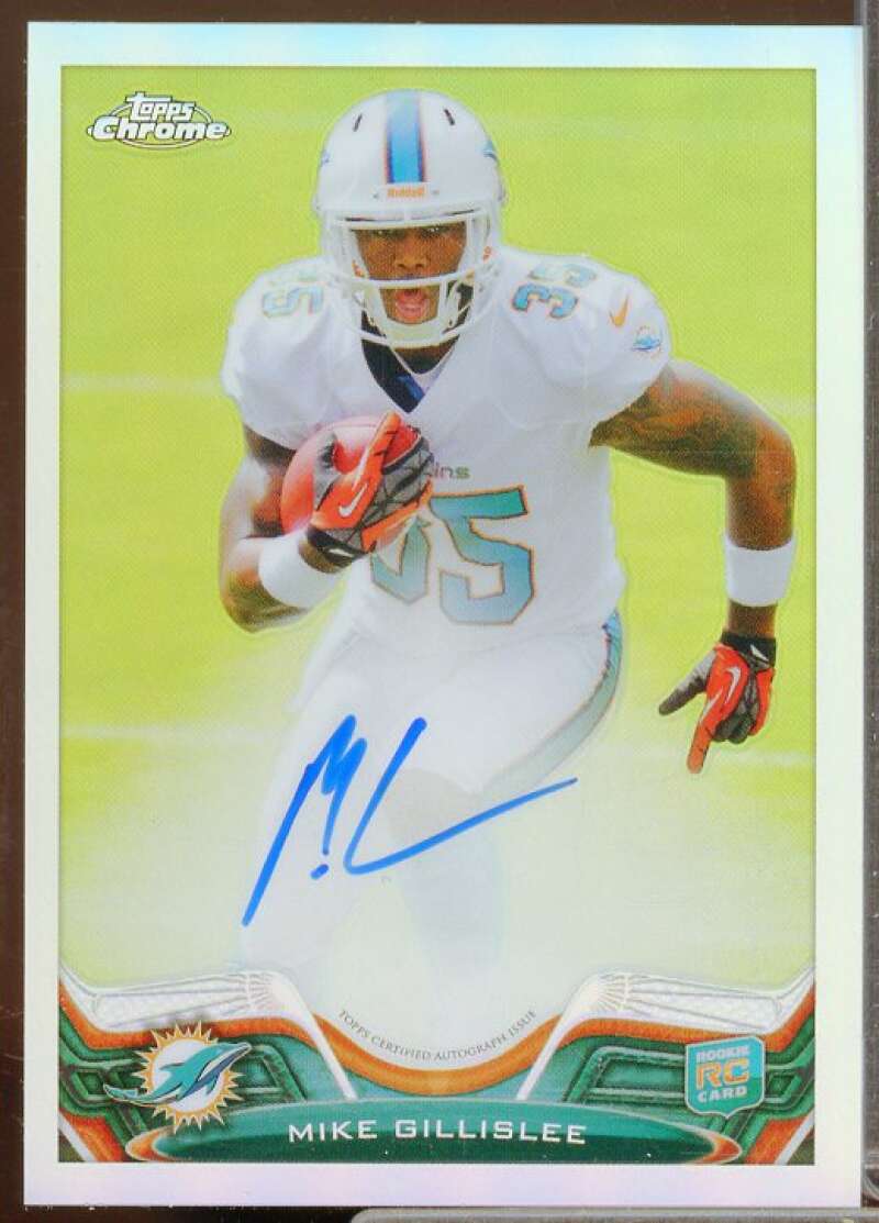 Mike Gillislee Rookie Card 2013 Topps Chrome Rookie Autographs Refractors #146  Image 1