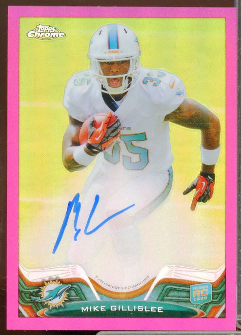 Mike Gillislee Rookie 2013 Topps Chrome Rookie Autographs Pink Refractors #146  Image 1