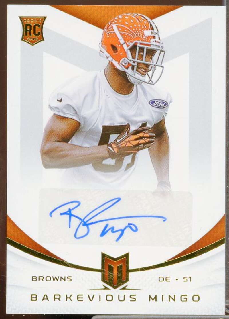 Barkevious Mingo/49 Rookie Card 2013 Momentum Rookie Signatures Gold #109  Image 1