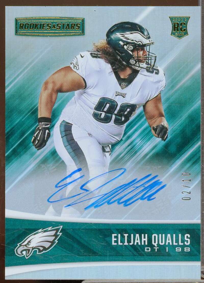 Elijah Qualls Rookie 2017 Rookies Stars Rookies Longevity Signatures Gold #286  Image 1