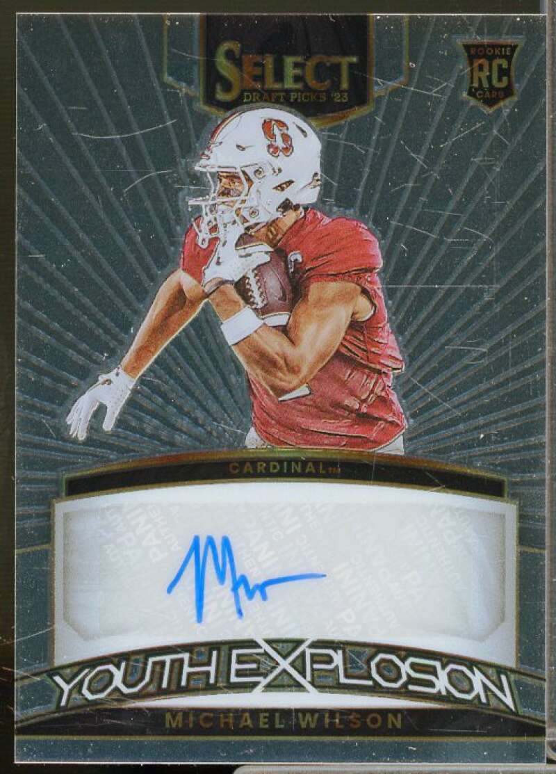 Michael Wilson Rookie 2023 Select Draft Picks Youth Explosion Signatures #42  Image 1