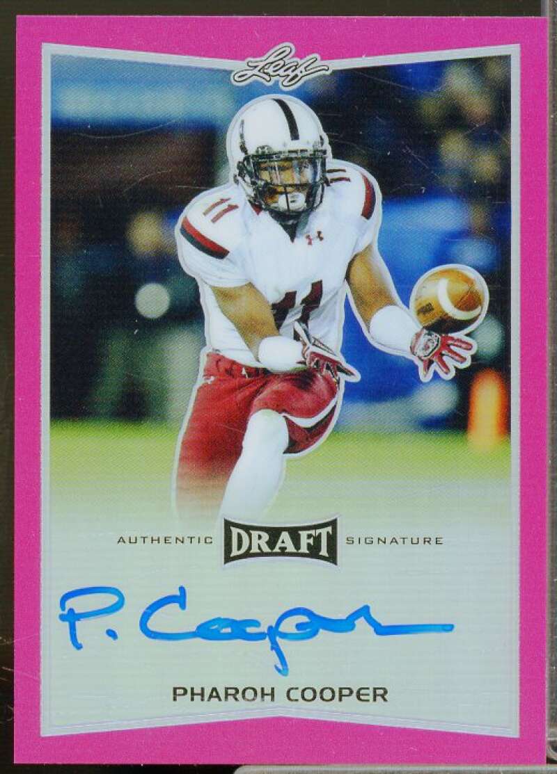 Pharoh Cooper/20 Rookie Card 2016 Leaf Metal Draft Prismatic Pink #BAPC1  Image 1