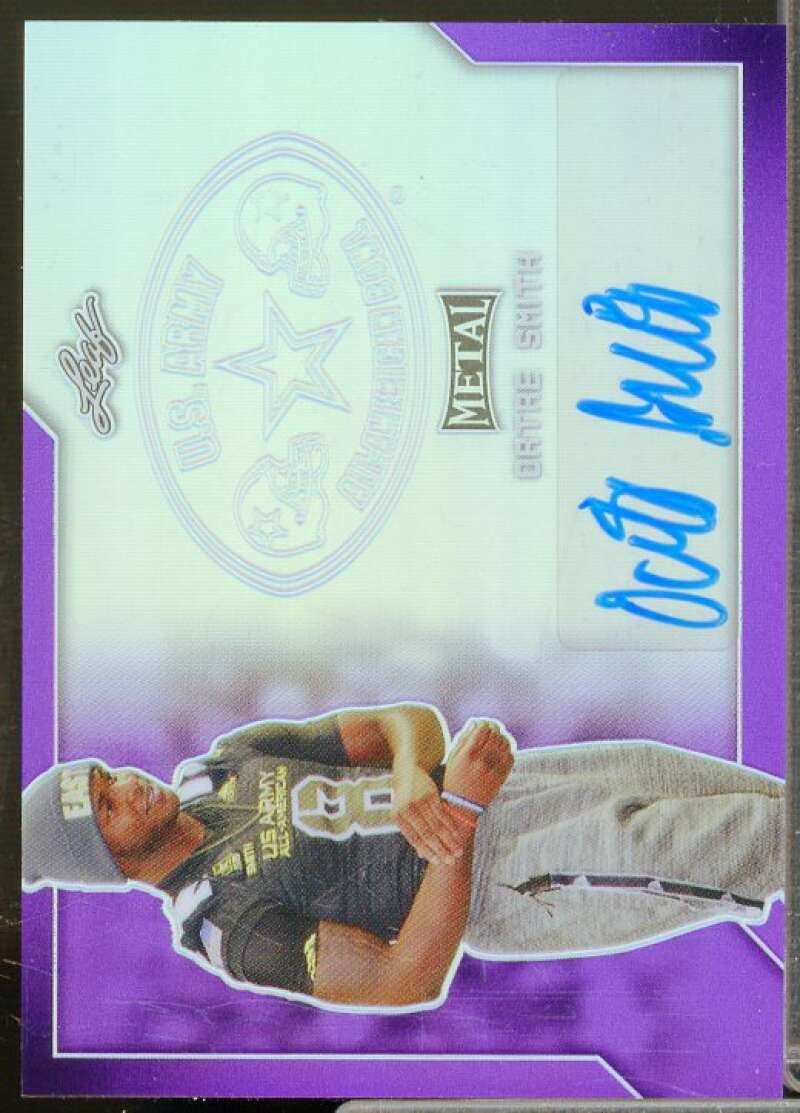 OrTre Smith 2017 Leaf Army All-American Bowl Metal Autographs Purple #BAOS1  Image 1