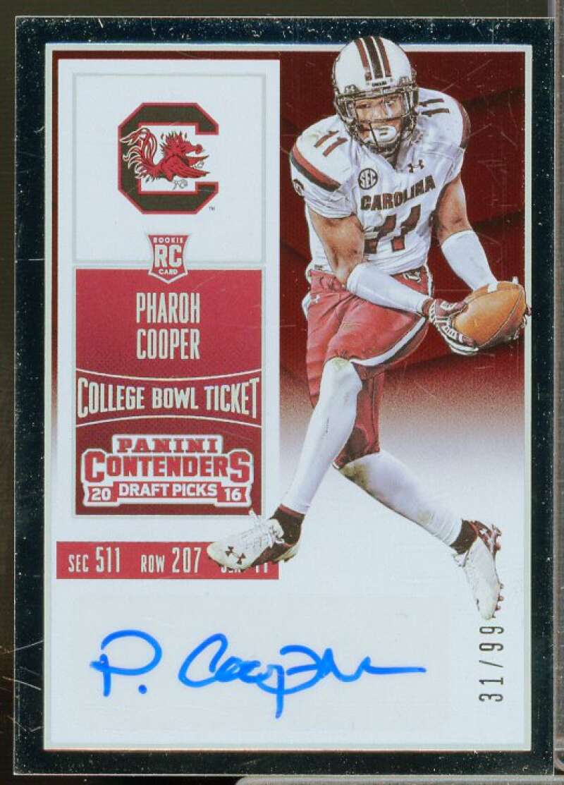 Pharoh Cooper AU Rookie 2016 Panini Contenders Draft Picks Bowl Ticket #120  Image 1