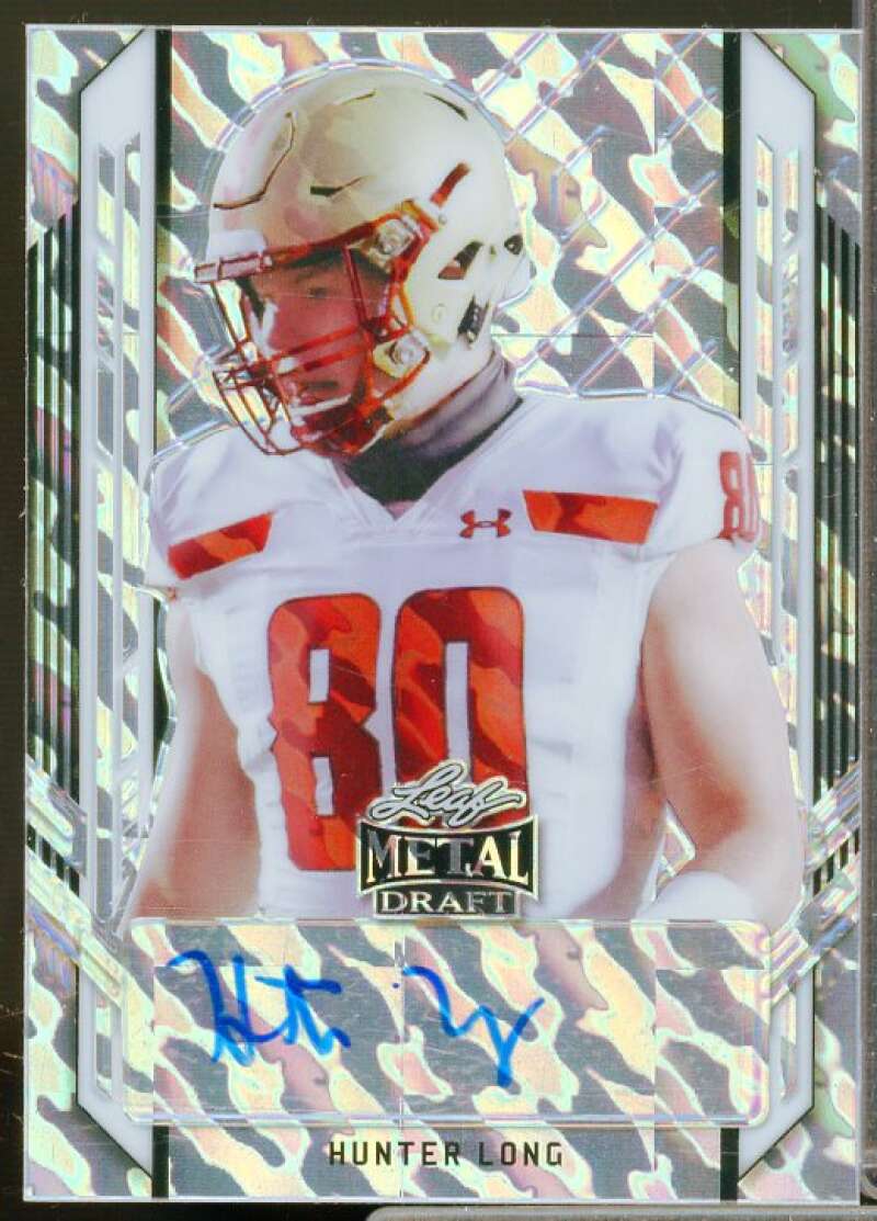 Hunter Long Rookie Card 2021 Leaf Metal Draft Marbles #HL1  Image 1