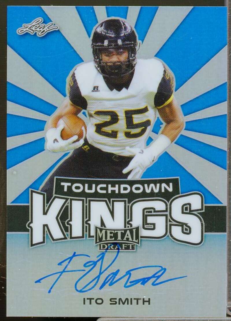 Ito Smith Rookie 2018 Leaf Metal Draft Touchdown Kings Prismatic Blue #TKIS1  Image 1