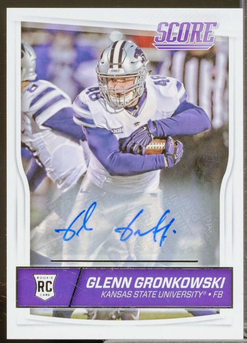 Glenn Gronkowski Rookie Card 2016 Score Rookie Autographs #360  Image 1