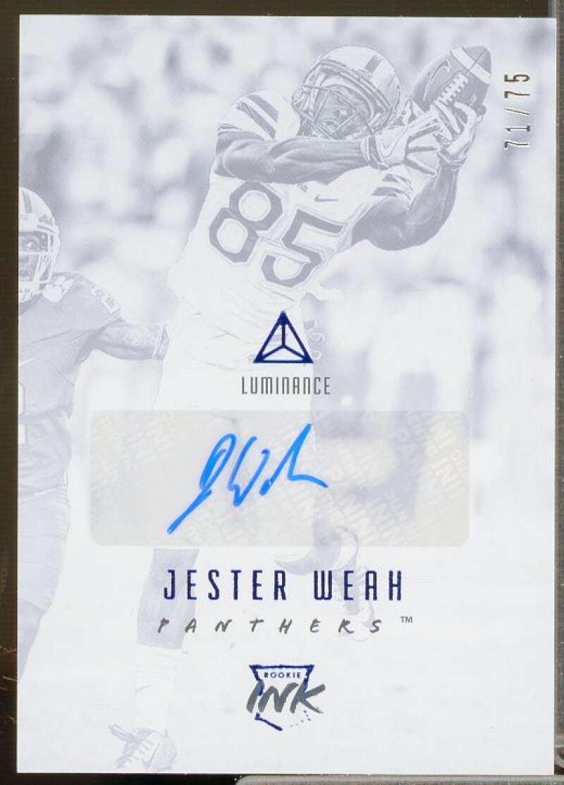 Jester Weah Rookie Card 2018 Panini Luminance Rookie Ink Blue #44  Image 1