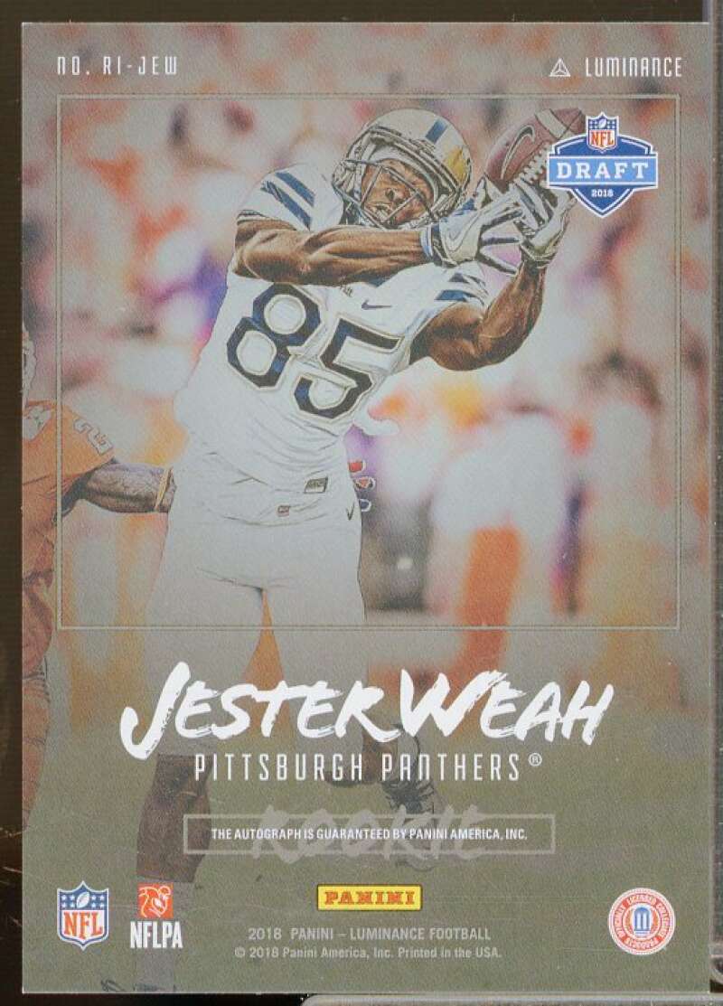 Jester Weah Rookie Card 2018 Panini Luminance Rookie Ink Blue #44  Image 2