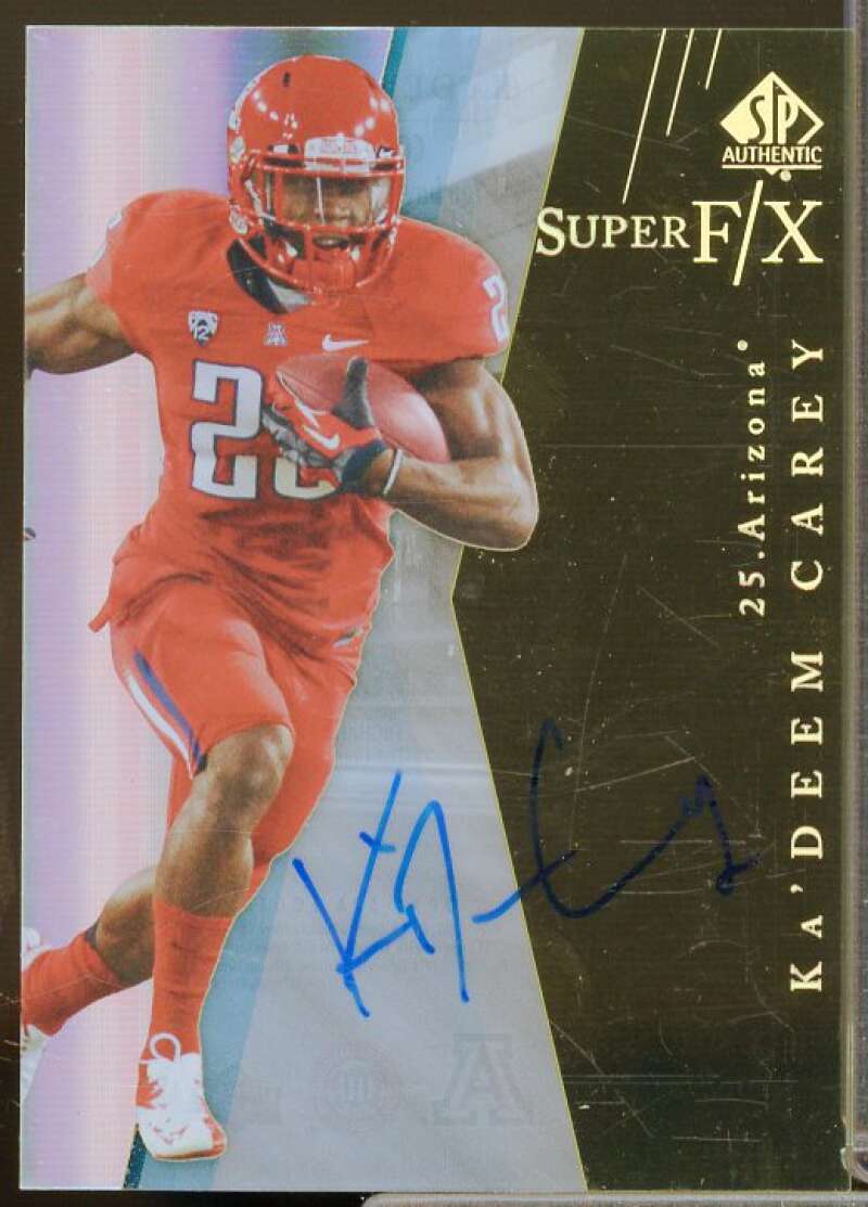 Ka'Deem Carey Rookie Card 2014 SP Authentic Super F/X Autographs #33  Image 1