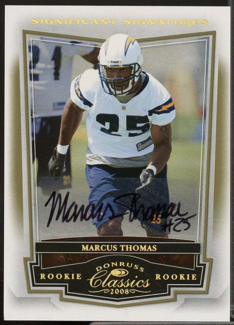 Marcus Thomas/50 Rookie 2008 Donruss Classics Significant Signatures Gold #173  Image 1