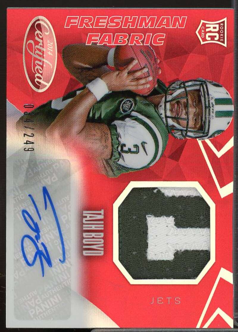 Tajh Boyd JSY AU/249 Rookie Card 2014 Certified Red #236  Image 1