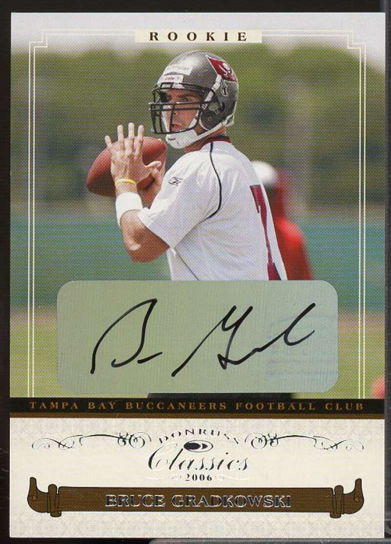 Bruce Gradkowski AU/499 Rookie Card 2006 Donruss Classics #205  Image 1