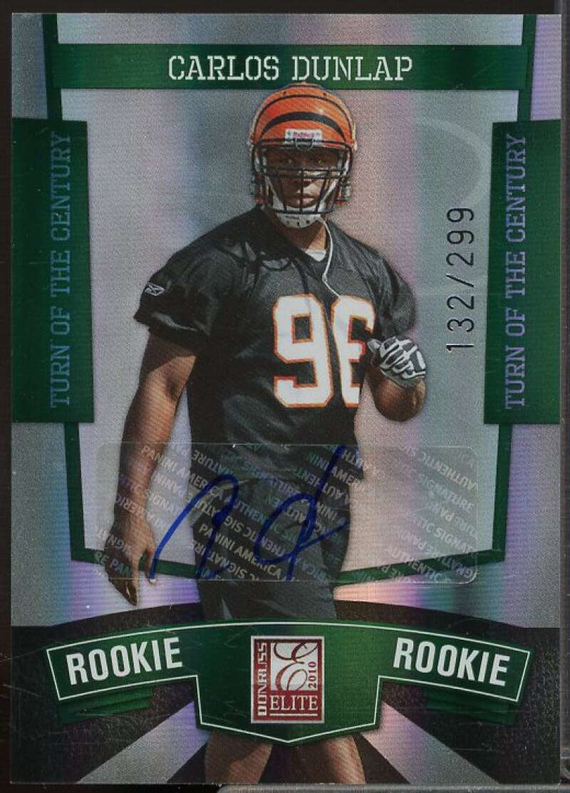 Carlos Dunlap/299 Rookie 2010 Donruss Elite Turn of the Century Autographs #123  Image 1