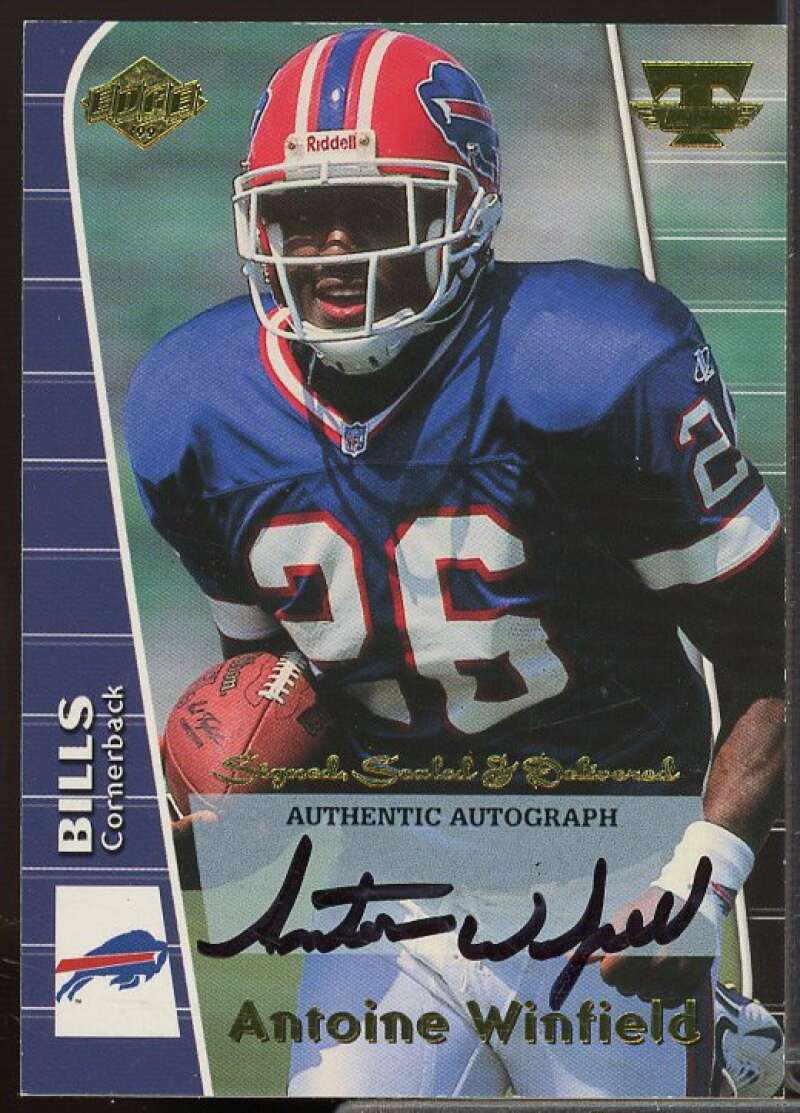 Antoine Winfield 1999 Collector's Edge Triumph Signed, Sealed, Delivered #AW  Image 1