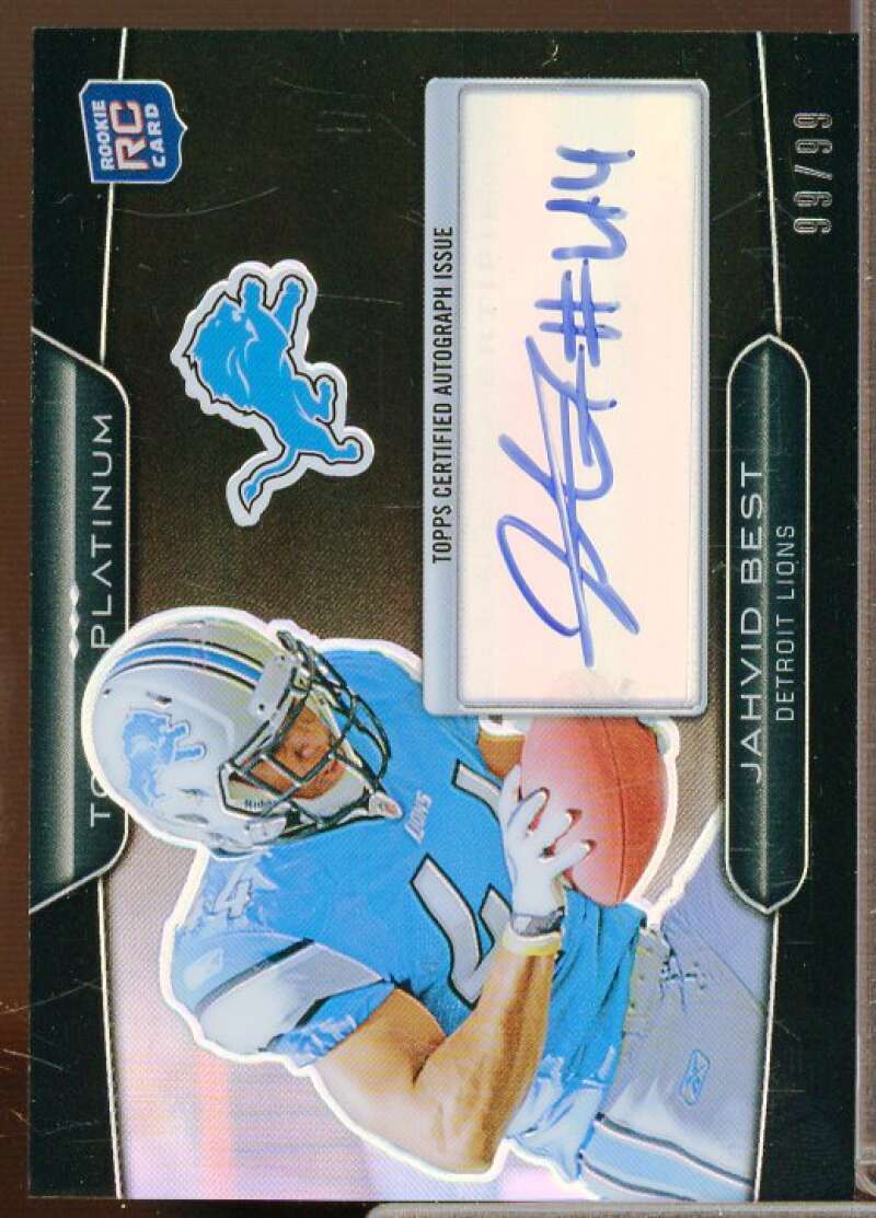 Jahvid Best Rookie 2010 Topps Platinum Autographed Patches Black Refractors #JB  Image 1