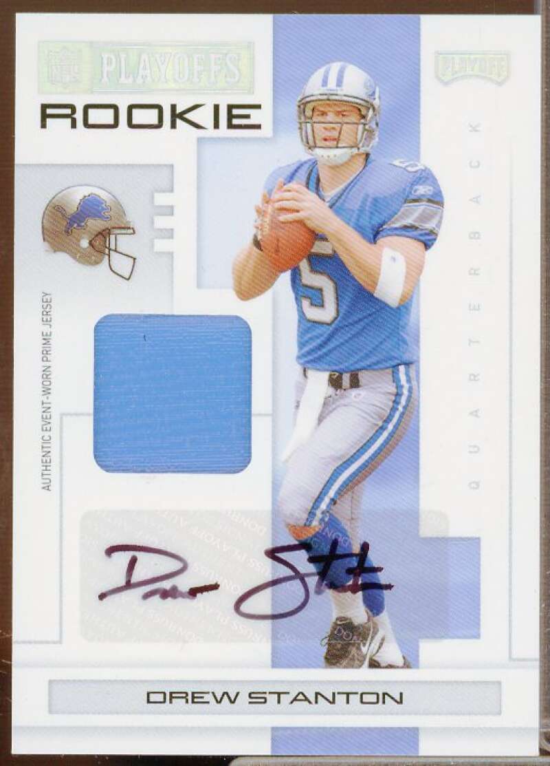 Drew Stanton 2007 Playoff NFL Playoffs Material Signatures Silver Prime #109  Image 1