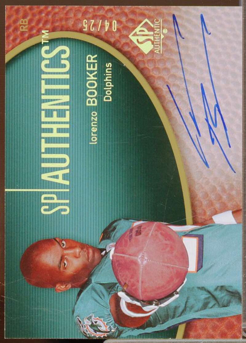 Lorenzo Booker Card 2007 SP Authentic Autographs Gold #SPAALB  Image 1