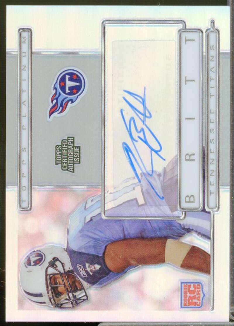 Kenny Britt/150 Rookie Card 2009 Topps Platinum Rookie Autographs #128  Image 1