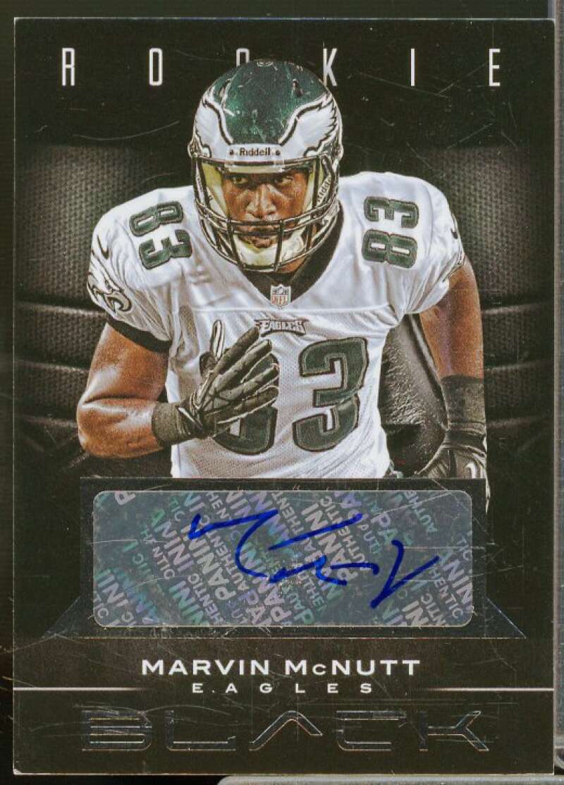 Marvin McNutt/25 Rookie Card 2012 Panini Black Rookie Signatures Black #165  Image 1