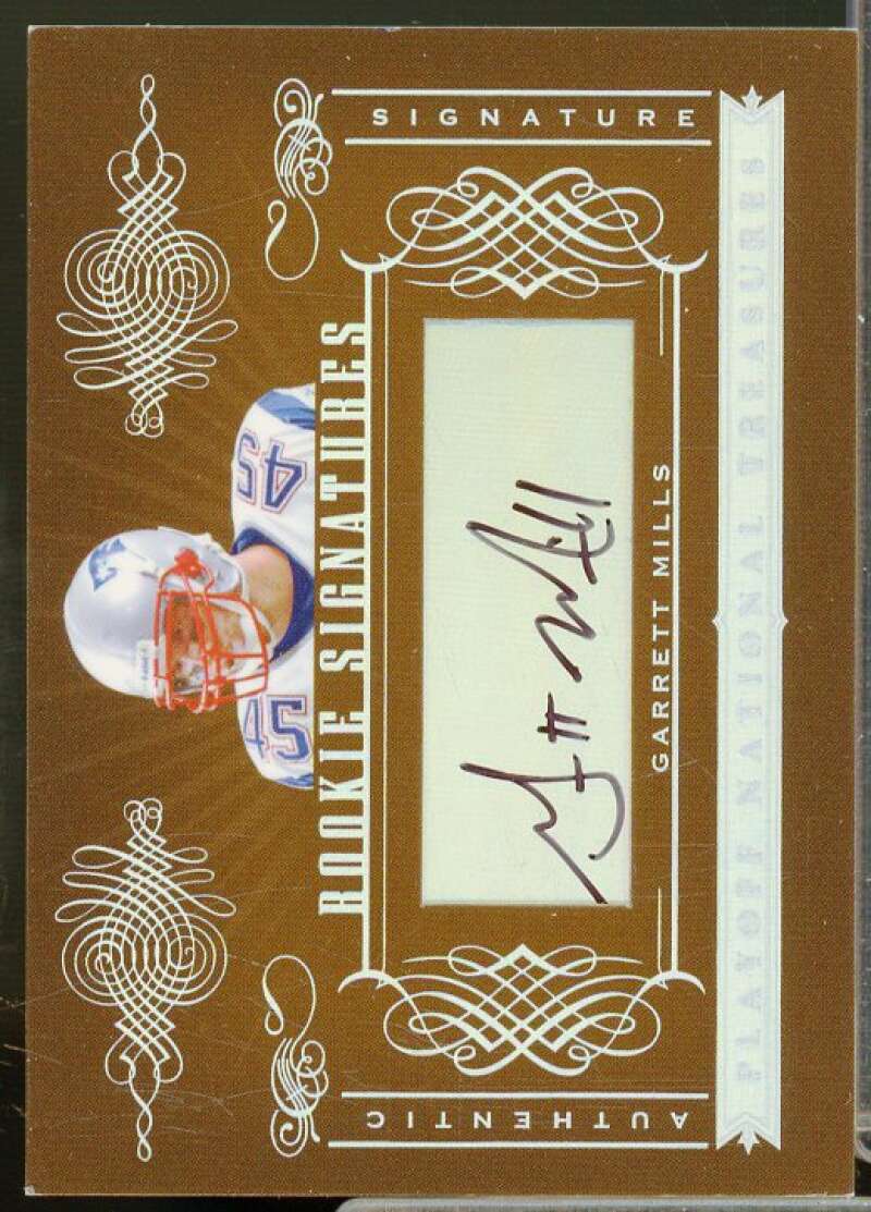 Garrett Mills AU/99 Rookie Card 2006 Playoff National Treasures #192  Image 1