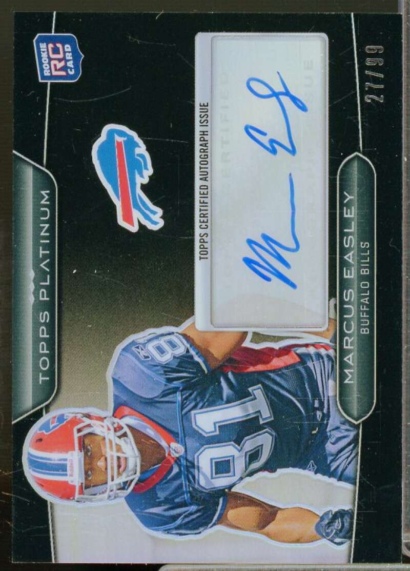 Marcus Easley Rookie 2010 Topps Platinum Rookie Autograph Black Refractors #125  Image 1