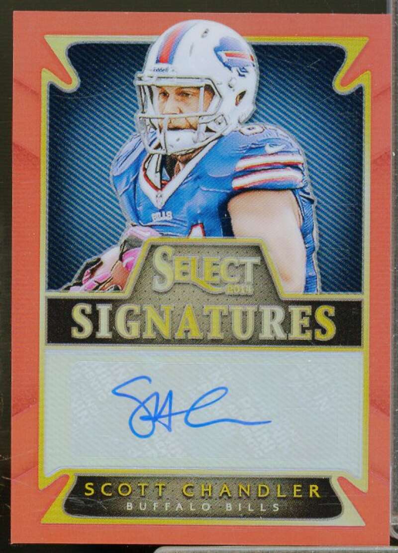 Scott Chandler/50 Card 2014 Select Signatures Prizm Red #72  Image 1