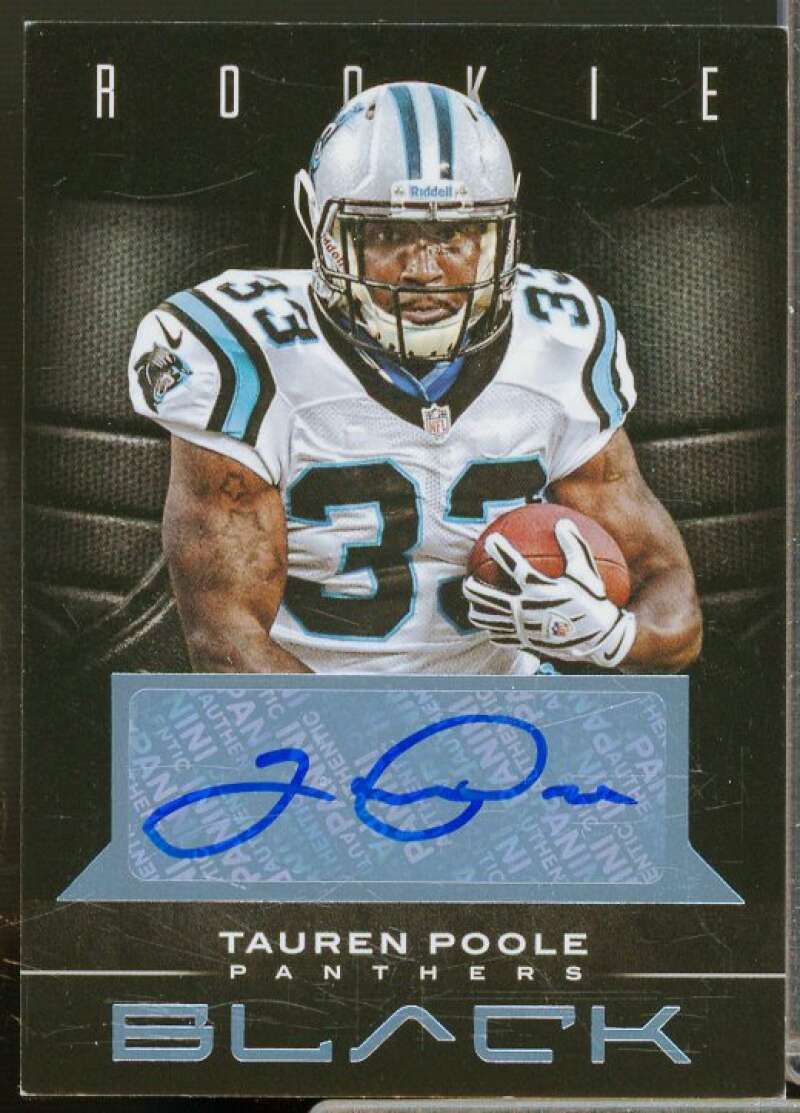 Tauren Poole/49 Rookie Card 2012 Panini Black Rookie Signatures Platinum #188  Image 1