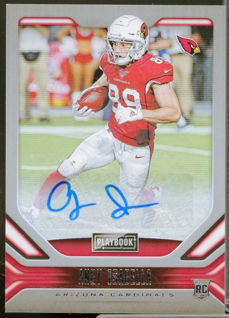 Andy Isabella Card 2019 Panini Playbook Rookie Signatures #138  Image 1