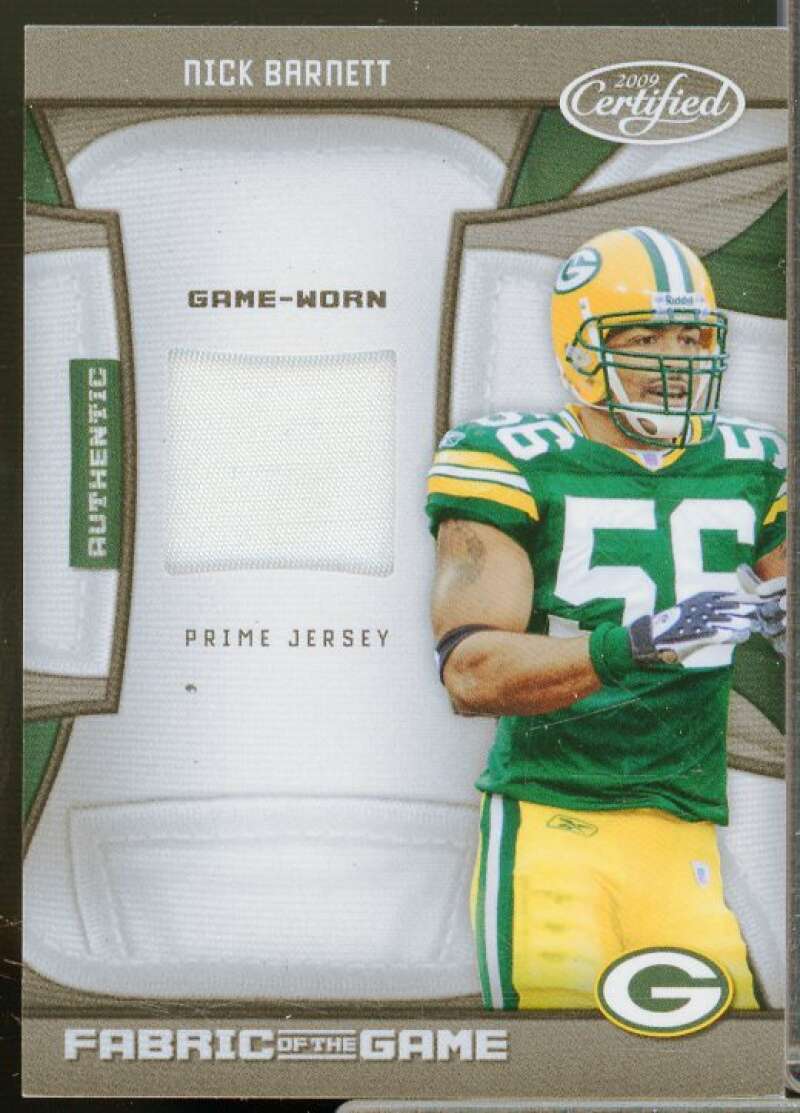 Nick Barnett/50 Rookie Card 2009 Certified Fabric of the Game Prime #106  Image 1