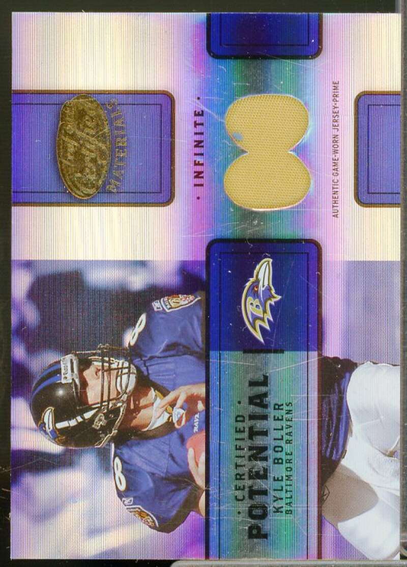 Kyle Boller Card 2004 Leaf Certified Potential Jersey Infinite Prime #CP19  Image 1