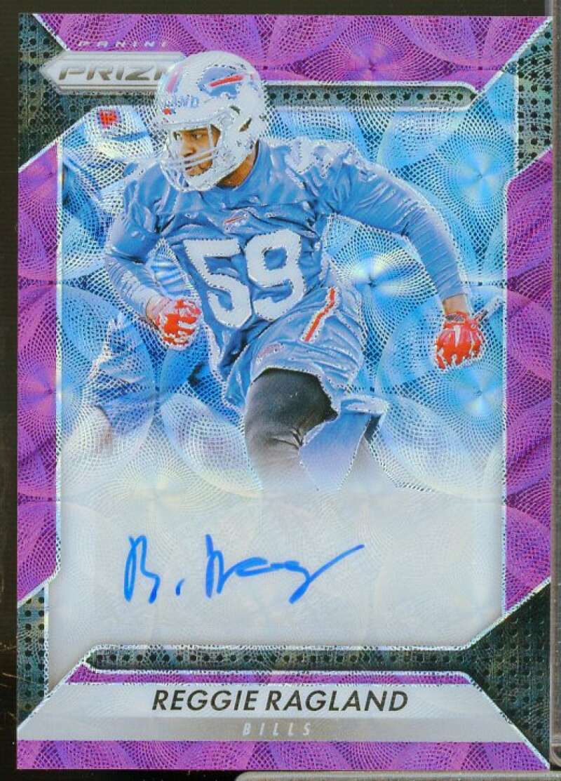 Reggie Ragland Card 2016 Panini Prizm Rookie Autographs Prizms Purple Scope #94  Image 1