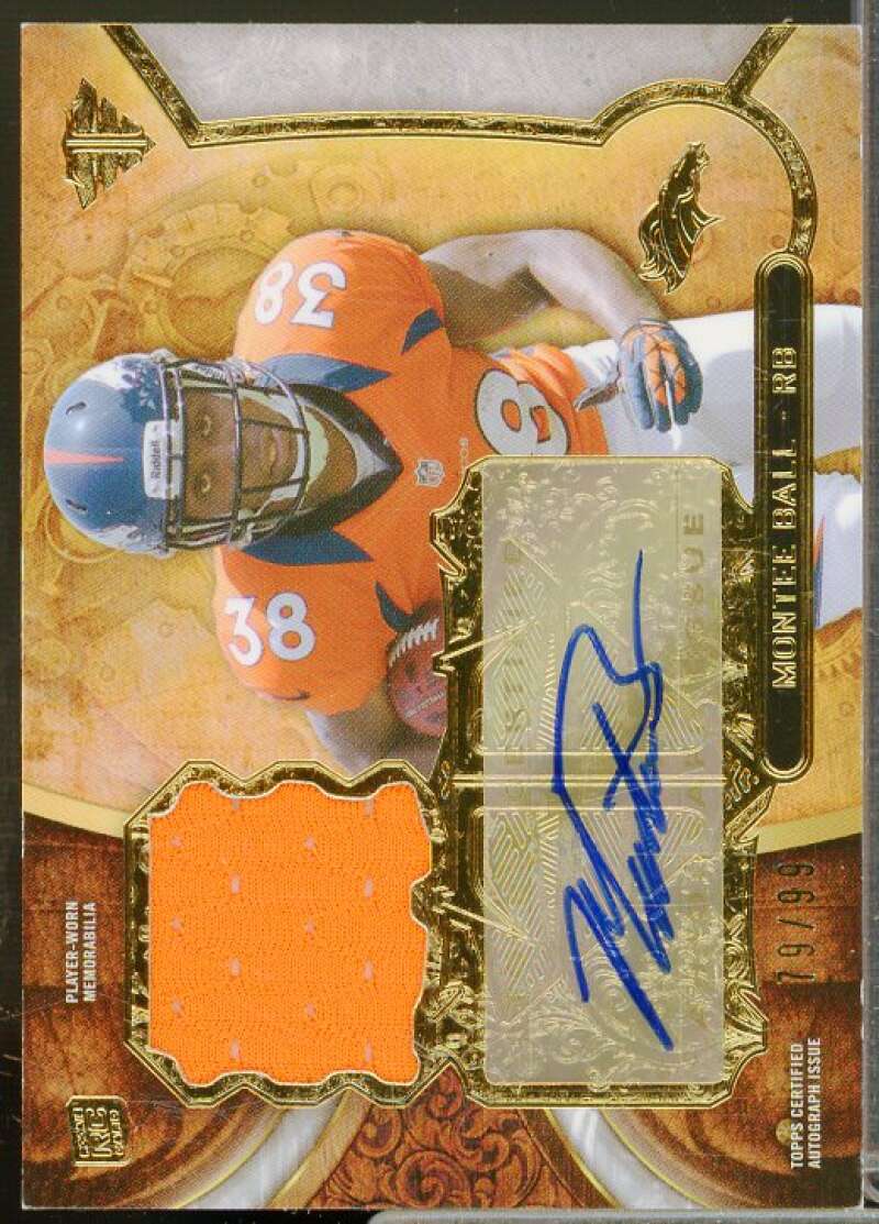 Montee Ball Rookie 2013 Topps Triple Threads Rookie Autograph Relics #TTRARMB2  Image 1