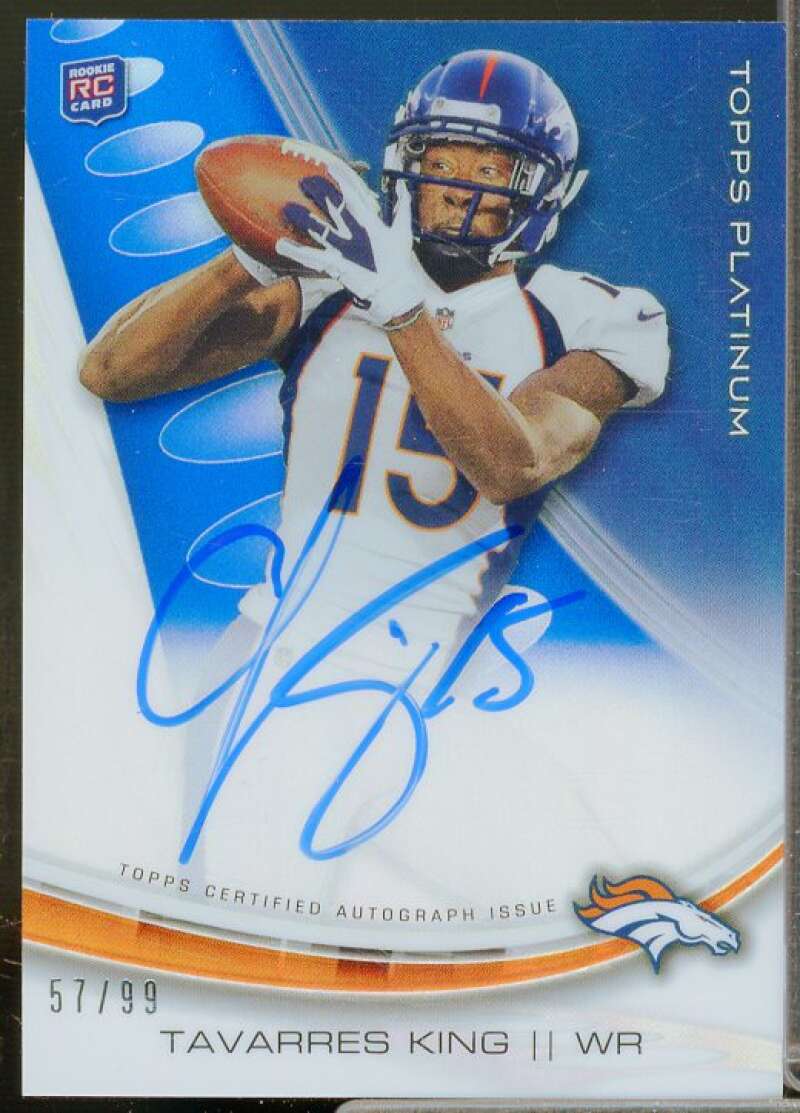 Tavarres King Rookie 2013 Topps Platinum Rookie Autographs Blue Refractors #ATK  Image 1