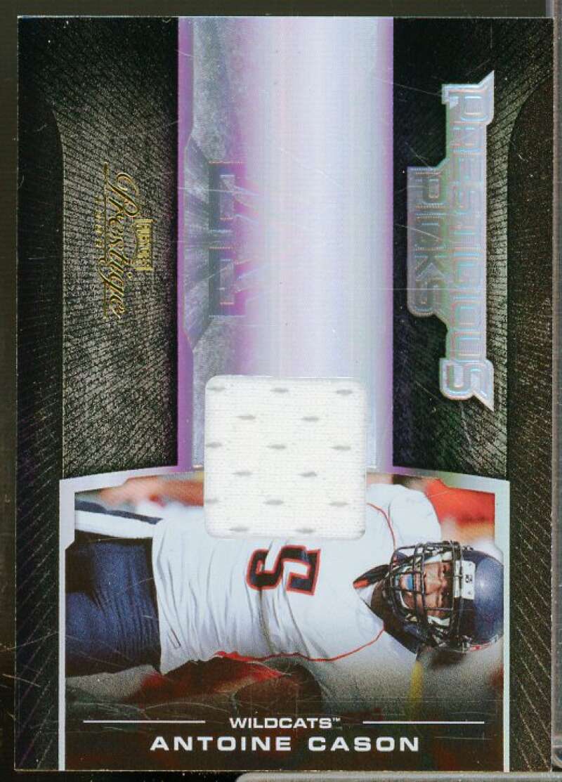 Antoine Cason Card 2008 Playoff Prestige Prestigious Picks Materials Black #5  Image 1