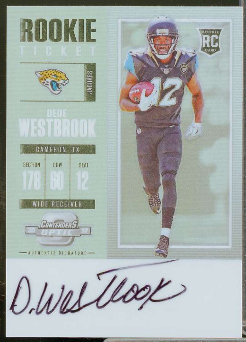 Dede Westbrook AU Rookie Card 2017 Panini Contenders Optic #129  Image 1