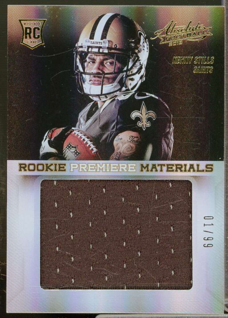 Kenny Stills 2013 Absolute Rookie Premiere Materials Auto Jersey Number #218  Image 1