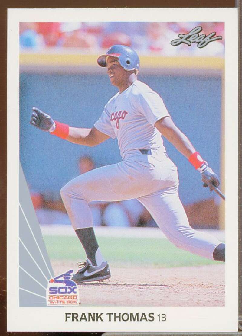 Frank Thomas Rookie Card 1990 Leaf #300  Image 1