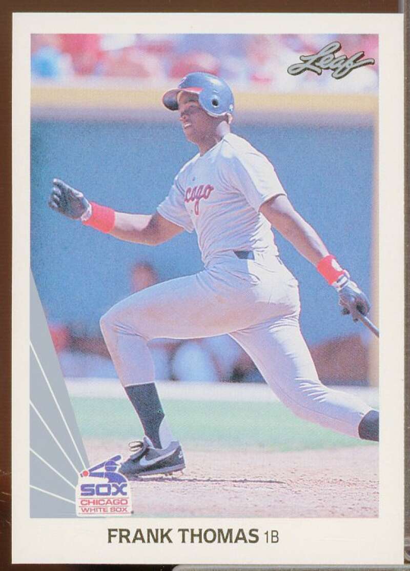 Frank Thomas Rookie Card 1990 Leaf #300  Image 1