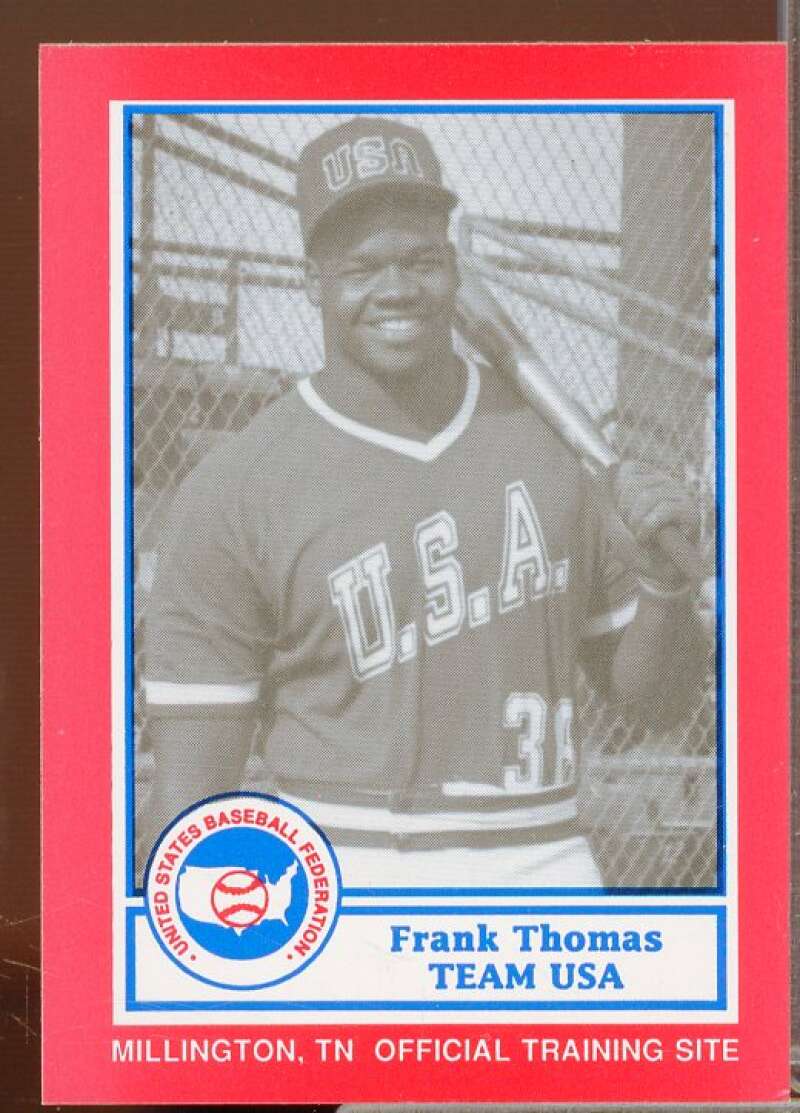 Frank Thomas Minors Rookie Card 1990 Pan Am Team USA Red BDK #23  Image 1