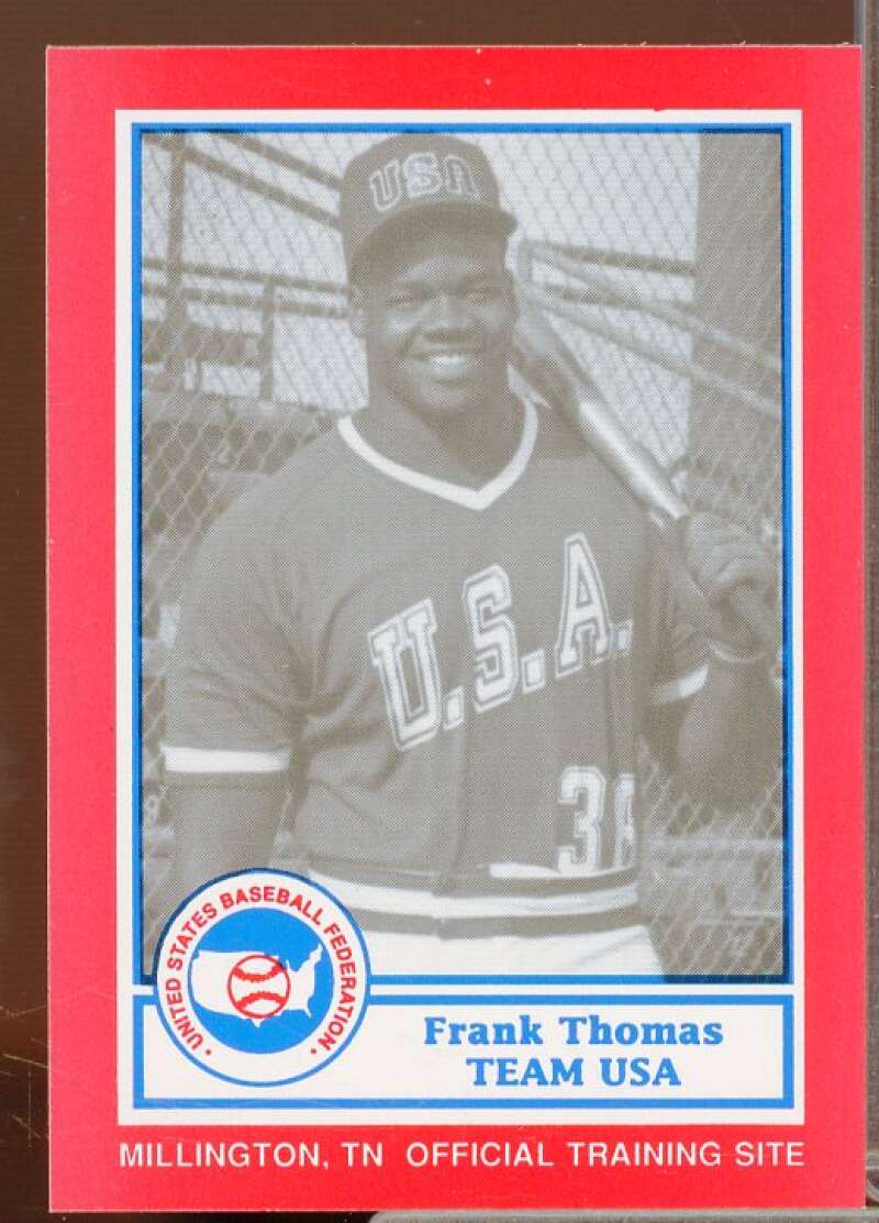 Frank Thomas Minors Rookie Card 1990 Pan Am Team USA Red BDK #23  Image 1