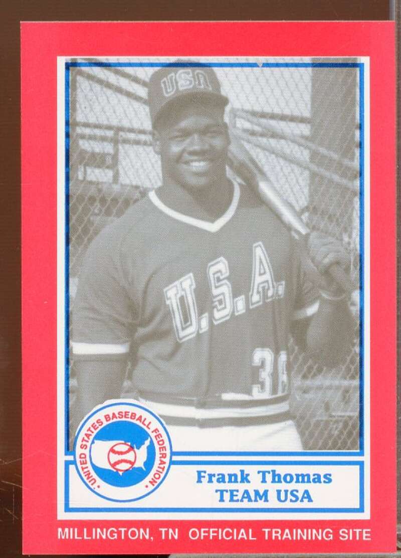 Frank Thomas Minors Rookie Card 1990 Pan Am Team USA Red BDK #23  Image 1