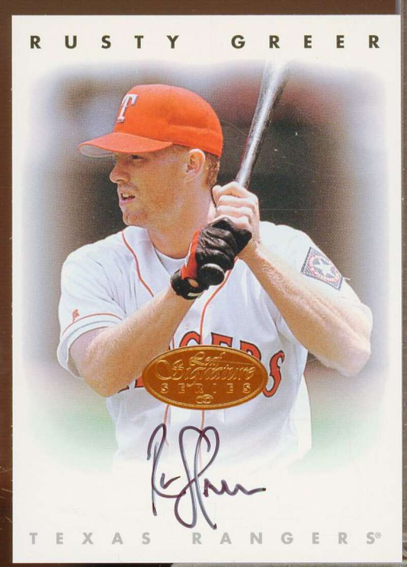 Rusty Greer Card 1996 Leaf Signature Autographs #85  Image 1