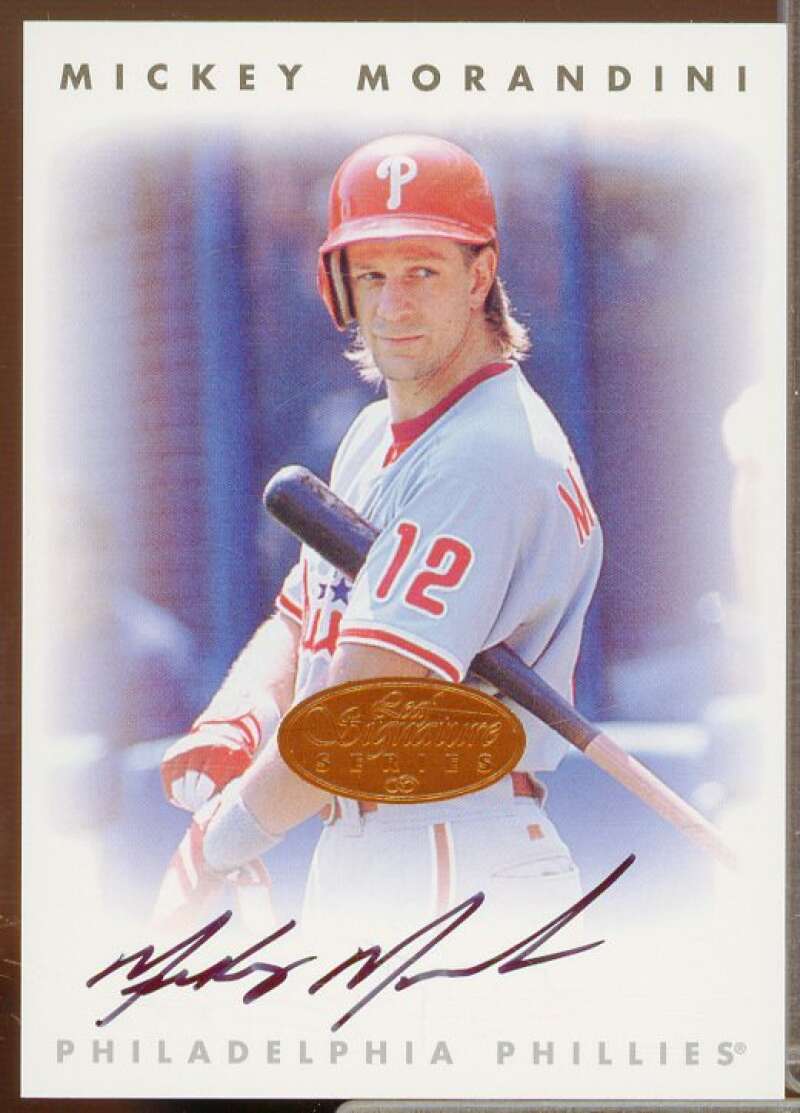 Mickey Morandini Card 1996 Leaf Signature Autographs #161  Image 1