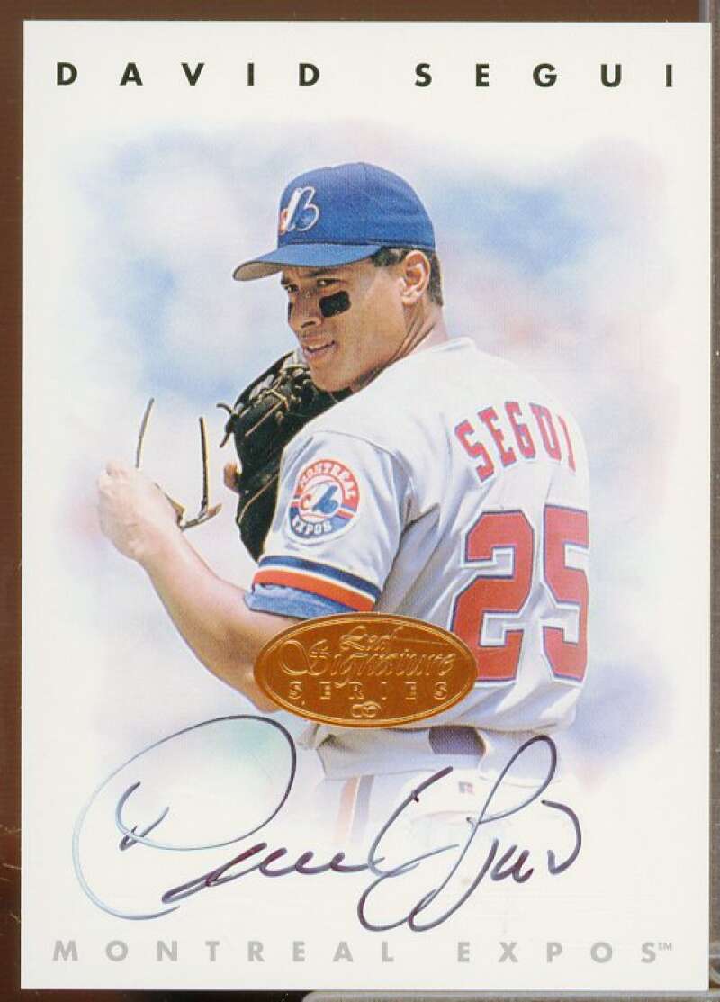 David Segui Card 1996 Leaf Signature Autographs #207  Image 1