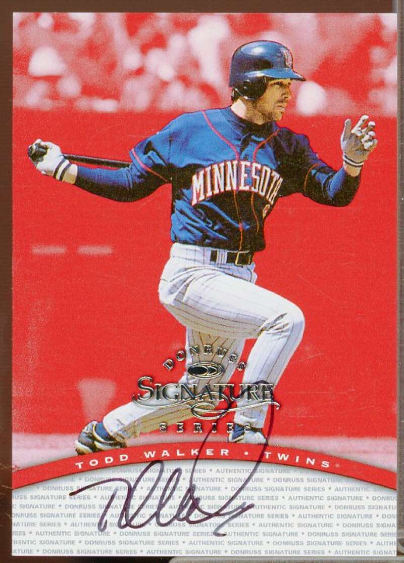 Todd Walker/2400 Card 1997 Donruss Signature Autographs #106  Image 1