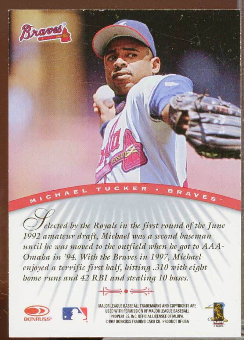 Michael Tucker/3900 Card 1997 Donruss Signature Autographs #99  Image 2